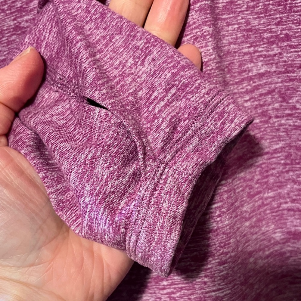 Nike Women's Heathered Purple Long Sleeve Top - Picture 9 of 14
